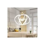 Apliqa Pelin Tekli Beyaz Gold 3 Renkli 40 Watt Ledli Modern Oturma Odası, Koridor, Salon Led Avize