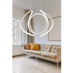 Apliqa Pietra Beyaz Sarkit 56 Watt Led Avize