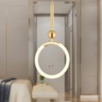 Apliqa Struer Tekli Gold Ledli 20 Watt Modern Koridor Yatak Odası Salon Sarkıt Led Avize
