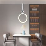 Apliqa Struer Tekli Krom Ledli 20 Watt Modern Koridor Yatak Odası Salon Sarkıt Led Avize