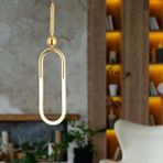 Apliqa Thisted Tekli Gold Ledli 13 Watt Modern Koridor Yatak Odası Salon Sarkıt Led Avize
