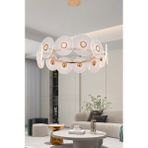 Apliqa Vetro 12'li Yuvarlak Led Salon Avize