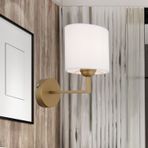 Apliqa Zadie Tekli Beyaz Şapkalı Eskitme Duvar Lambası Yatak Odası İçin Modern Aplik