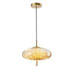 Apliqa Zuna 10 Watt 3000k Eskitme Bal Camlı Tekli Peri Led Sarkıt Avize Altın