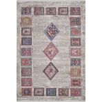 Apodaca Mavi Pamuk Makinada Yıkanabilir Kaymaz Taban Dijital Makine Baskı Salon Halı-I-Haln-HLN1561-120x300