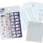 Apothecary 6'lı Paket Dolum Seti, Aylık İlaç Soğuk Mühür Blister Paketleri - 6-1/2 inç Derin Blister Tepsiler ve 6 Soğuk Mühür Kartı, Soğuk Mühür Blister Paketi Sistemi için Hap Kabarcıkları içerir, Yükleme Tepsisi İçermez