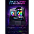 Apphirex Rise X50 Ryzen 7 5700X 32GB 1TB M.2 SSD RTX5060 Gddr7 DDR4 RAM ile Oyun ve Tasarım İçin Hazır Masaüstü Bilgisayar RTX5060