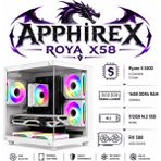 Apphirex Roya X58 Ryzen 5 5500 16GB Ram 512GB M2 SSD RX580 8gb Beyaz Masaüstü Oyun Bilgisayarı