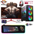 Apphirex TC85X Ryzen 5 5500 16GB Ram 512GB M2 SSD RX580 8gb 24'' 240Hz Curved Masaüstü Oyuncu Bilgisayarı