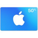 Apple 50 TL Tutarında Apple App Store & iTunes Hediye Kartı Online Kullanım İçin Geçerli