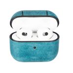 Apple Airpods 3.nesil Uyumlu Deri Kılıf Juni Aa32 Mavi