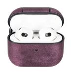 Apple Airpods 3.nesil Uyumlu Deri Kılıf Juni Aa7 Mor
