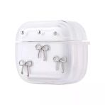 Apple Airpods 3. Nesil Zore Airbag 44 Airbag Tasarımlı Simli Şeffaf Kutup Kılıf