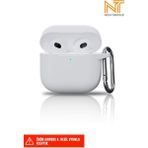 Apple Airpods 4. Nesil Uyumlu Liquid Silikon Tıpalı Kılıf - Beyaz