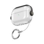 Apple Airpods Pro 3. Nesil İle Uyumlu Kılıf Kulaklık Dizayn Defens Case Şeffaf+siyah
