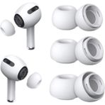 Apple Airpods Pro 3 Uyumlu Zore Silikon Kulaklık Ucu Yedek Ear Tip Ergonomik Yumuşak Lyon Tech - Beyaz