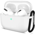 Apple AirPods Pro Ince Slim Silikon Kılıf 360 Koruma - Beyaz