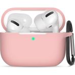 Apple Airpods Pro Ince Slim Silikon Kılıf 360 Koruma - Pembe