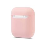 Apple Airpods Soft Silikon Tam Kaplayan Kılıf AL-30348 - Açık Pembe - Fuşya