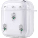 Apple Airpods Zore Airbag 44 Airbag Tasarımlı Simli Şeffaf Kutup Kılıf