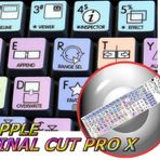 APPLE FINAL CUT PRO GALAXY SERIES KEYBOARD STICKERS 12X12 SIZE