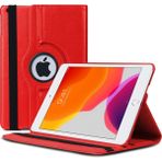 Apple iPad 10.2'' 7. Nesil (A2197-A2200-A2198) Deri Kapaklı 360 Kılıf Kırmızı