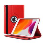 Apple iPad 10.2'' 8. Nesil (A2270-A2428-A2429-A2430) Deri Kapaklı 360 Kılıf Kırmızı