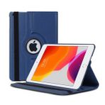 Apple iPad 10.2'' 8. Nesil (A2270-A2428-A2429-A2430) Deri Kapaklı 360 Kılıf Lacivert