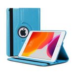 Apple iPad 2 & iPad 3 & iPad 4 Deri Kapaklı 360 Kılıf Açık Mavi
