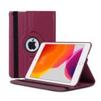 Apple iPad 2 & iPad 3 & iPad 4 Deri Kapaklı 360 Kılıf Mor