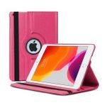 Apple iPad 2 & iPad 3 & iPad 4 Deri Kapaklı 360 Kılıf Pembe