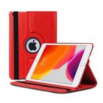 Apple iPad 3 Deri Kapaklı 360 Kılıf Kırmızı