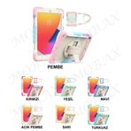 "Apple İpad 5. Nesil 9.7"" Kılıf Renkli Strap Zırh Case 2017 A1822 A1823"