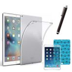 Apple iPad 5 ve 6 Nesil Uyumlu Şeffaf Kılıf Cam Kalem Set