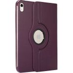 Apple iPad A16 11.nesil (A3354-A3355) 360 Dönebilen Pu Deri Standlı Tablet Kılıfı - iPad 11.Nesil A16 - Mor