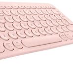 Apple iPad Air 2- iPad 6 9.7" Uyumlu Kablosuz Bluetooth Pilli Klavye Mouse Seti - Pembe