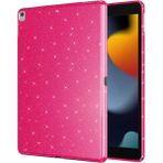 Apple iPad Air 3 / Pro 10.5 Tablet Kılıfı Işıltılı Parlak Görünüm Koton Case - iP Air 3 10.5 - Koyu Pembe