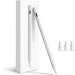 Apple iPad ile uyumlu için Kalem 2025-2018 iPad A16/11-10 Nesil için Hızlı Şarjlı Stylus Kalem Air 11"/13" M3/M2/5-3.Nesil Pro 13"/11"/M4/12.9" Mini A17 Pro Avuç İçi Reddetme Eğim Hassasiyeti