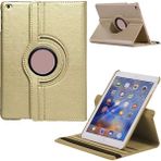 Apple iPad Mini 1 / Mini 2 / Mini 3 Uyumlu Döner Standlı Tablet Kılıfı - Gold