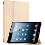 Apple iPad Mini 2 / Mini 3 Smart Cover Stand Arkası Şeffaf Tablet Kılıfı - Gold