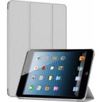 Apple iPad Mini 2 / Mini 3 Smart Cover Stand Arkası Şeffaf Tablet Kılıfı - Gümüş