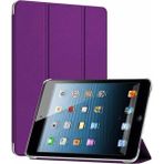 Apple iPad Mini 2 / Mini 3 Smart Cover Stand Arkası Şeffaf Tablet Kılıfı - Mor