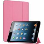 Apple iPad Mini 2 / Mini 3 Smart Cover Stand Arkası Şeffaf Tablet Kılıfı - Pembe