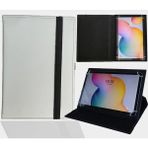 Apple iPad Mini 3 7.9" Tablet Uyumlu Standlı Üniversal Kapaklı Tablet Kılıfı - Beyaz