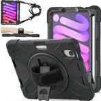 Apple iPad Mini 6 Nesil Zırhlı Armour Defender Askılı Kılıf A2567 A2568 A2569
