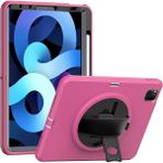 Apple iPad Pro 11 (2018) Kılıf Hand Strap Tablet Kılıfı - Pembe - Çok Renkli