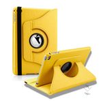 Apple iPad Pro 11 3. Nesil 2021 ile uyumlu Kılıf 360 Dönebilen Standlı Case A2377 A2459 A2301 A2460 Sarı