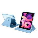 Apple iPad Pro 11 3. Nesil ile uyumlu Kılıf Şeffaf Dönebilen Kalem Bölmeli A2377 A2459 A2301 A2460 Mavi Açık
