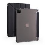 Apple İpad Pro 12.9 2020 2021 Kılıf Tri Folding Smart With Pen Standlı Kalemlikli Kapaklı Kılıf