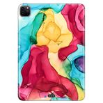 Apple iPad Pro 12.9" 4. Nesil ile Uyumlu Desenli Silikon Kılıf, UV Baskılı, Çok Renkli avonm-v-cvr458524